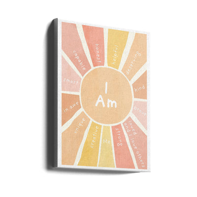 Sun Affirmations - Stretched Canvas, Poster or Fine Art Print I Heart Wall Art