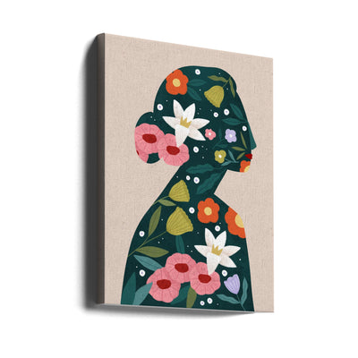 Filled With Flowers - Stretched Canvas, Poster or Fine Art Print I Heart Wall Art