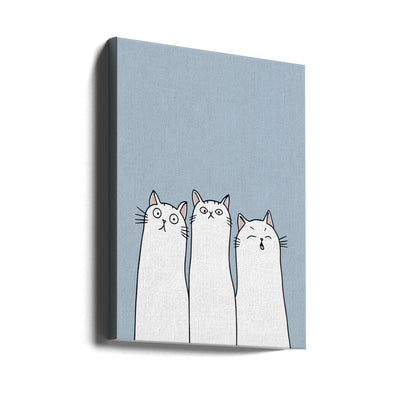 The Cats - Stretched Canvas, Poster or Fine Art Print I Heart Wall Art