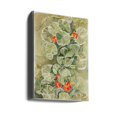 Nasturtium Tapestry - Stretched Canvas, Poster or Fine Art Print I Heart Wall Art