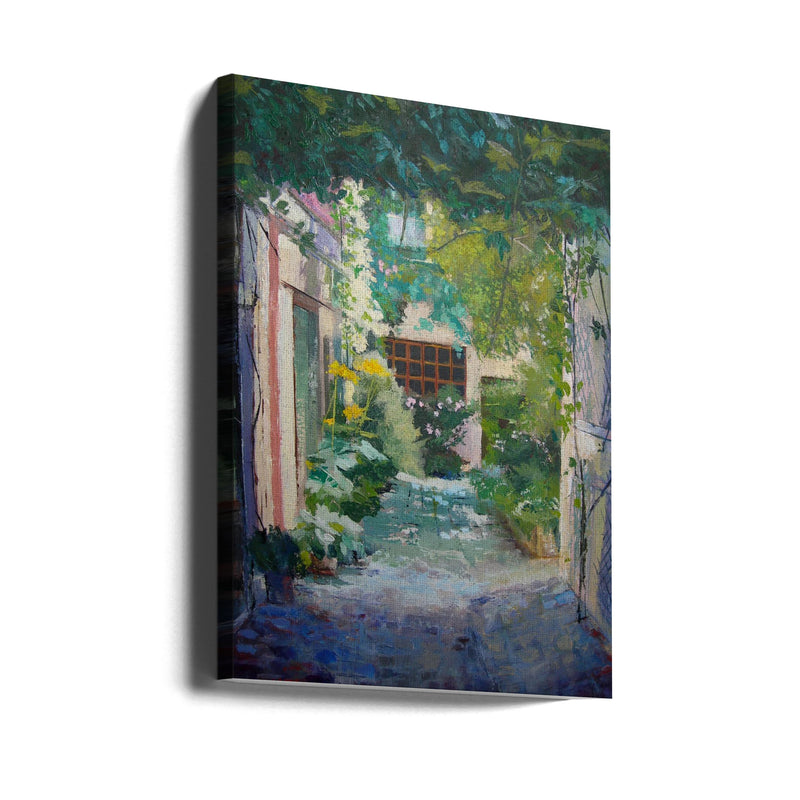 Courtyard - Stretched Canvas, Poster or Fine Art Print I Heart Wall Art