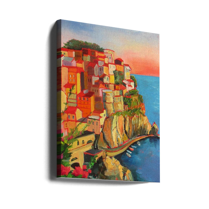 One of Five In Cinque Terre - Stretched Canvas, Poster or Fine Art Print I Heart Wall Art