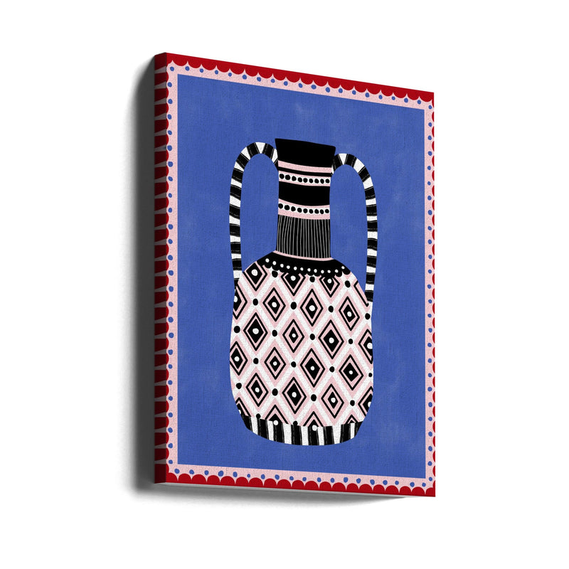 Geometric Patterns and Bold Colors - Stretched Canvas, Poster or Fine Art Print I Heart Wall Art