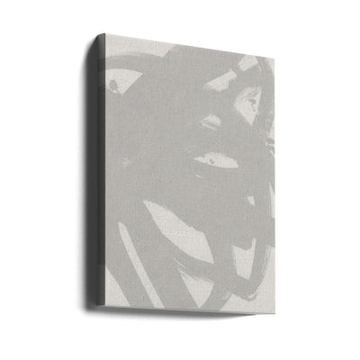 Gestural 3 - grey - Stretched Canvas, Poster or Fine Art Print I Heart Wall Art