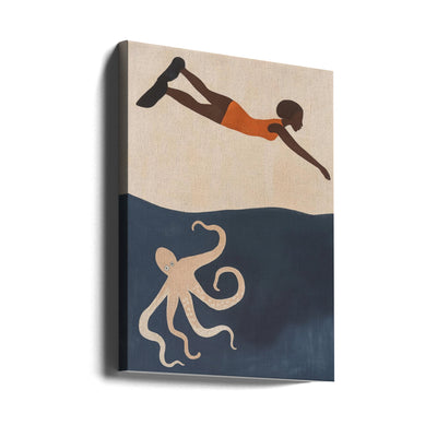 The Diver - Stretched Canvas, Poster or Fine Art Print I Heart Wall Art