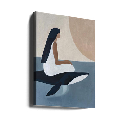 Whale Rider - Stretched Canvas, Poster or Fine Art Print I Heart Wall Art