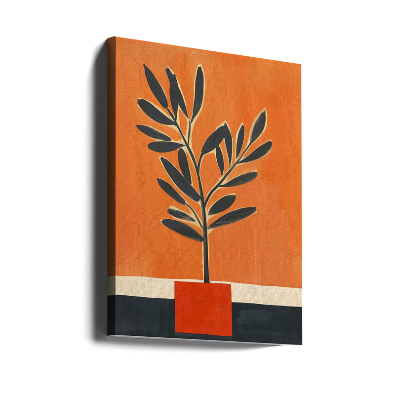 Orange Plant - Stretched Canvas, Poster or Fine Art Print I Heart Wall Art