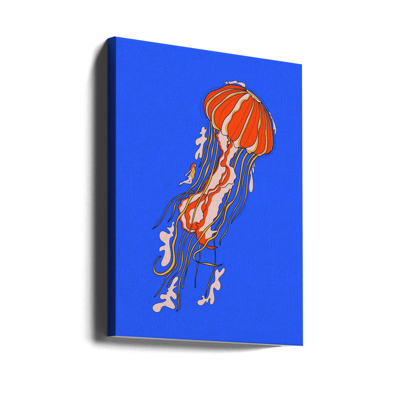 The Giant Jellyfish - Stretched Canvas, Poster or Fine Art Print I Heart Wall Art