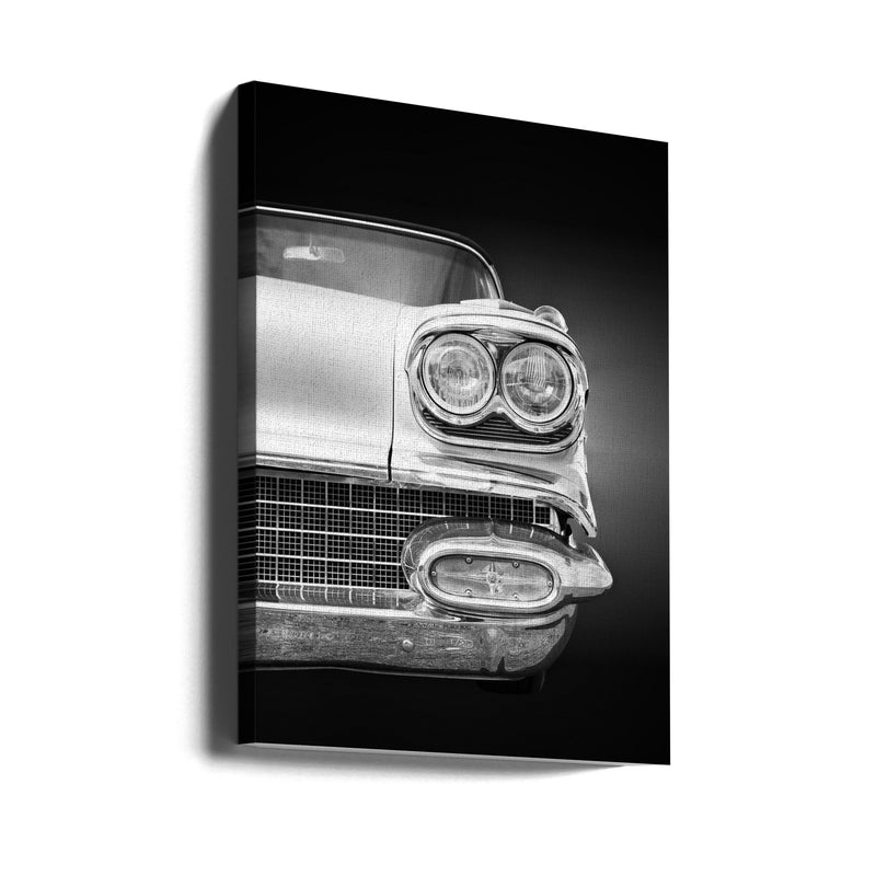 American classic car Bonneville 1958 Convertible - Stretched Canvas, Poster or Fine Art Print I Heart Wall Art