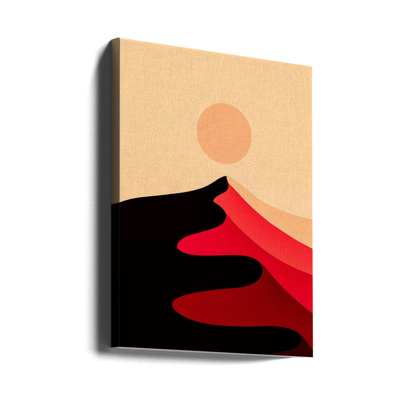 Red Sand Peak - Stretched Canvas, Poster or Fine Art Print I Heart Wall Art