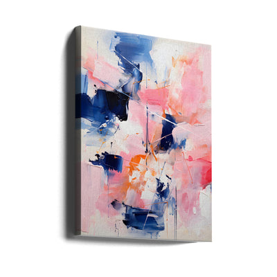 Blush Indigo Abstract Print Second 4x - Stretched Canvas, Poster or Fine Art Print I Heart Wall Art