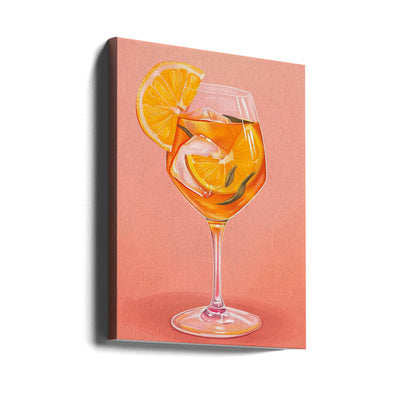 Aperol Spritz - Jolly and Dash - Stretched Canvas, Poster or Fine Art Print I Heart Wall Art