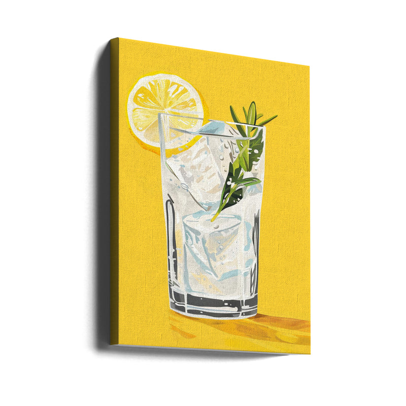 Gin and Tonic - Jolly and Dash - Stretched Canvas, Poster or Fine Art Print I Heart Wall Art