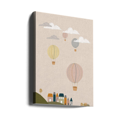 Hot Air Balloons - Stretched Canvas, Poster or Fine Art Print I Heart Wall Art