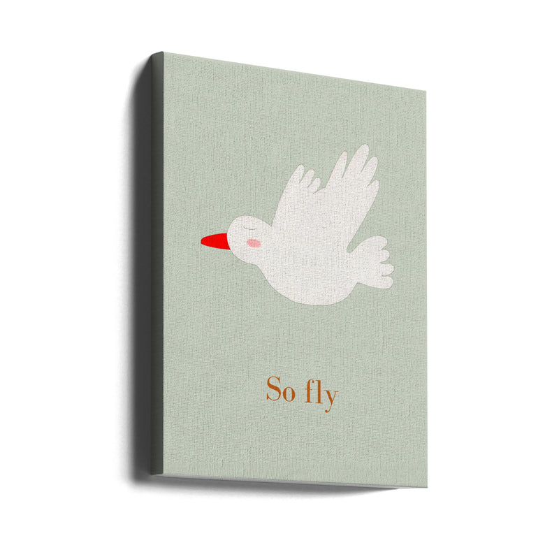 So Fly - Stretched Canvas, Poster or Fine Art Print I Heart Wall Art