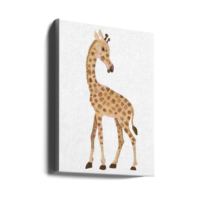 Giraffe - Stretched Canvas, Poster or Fine Art Print I Heart Wall Art