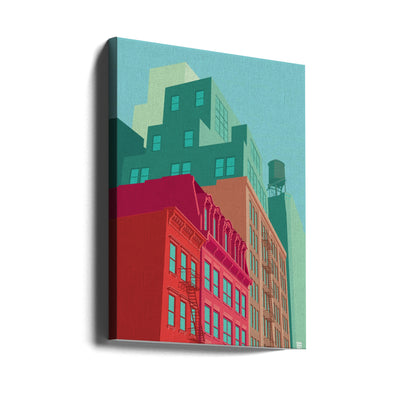 New York Mulberrystreet - Stretched Canvas, Poster or Fine Art Print I Heart Wall Art