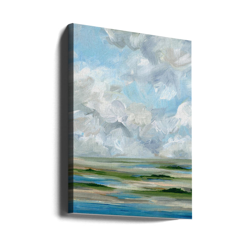 Mid Day Marsh - Stretched Canvas, Poster or Fine Art Print I Heart Wall Art