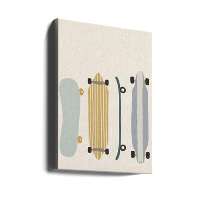 Skateboards - Stretched Canvas, Poster or Fine Art Print I Heart Wall Art