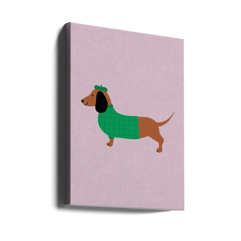 Dachshund - Stretched Canvas, Poster or Fine Art Print I Heart Wall Art