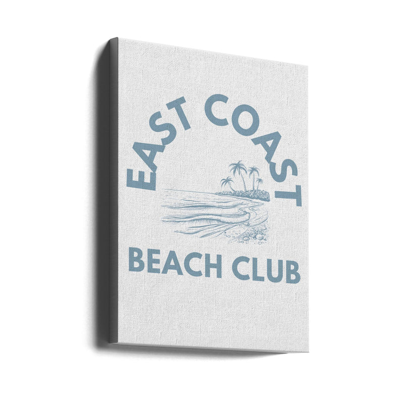 East Coast Beach Club - Stretched Canvas, Poster or Fine Art Print I Heart Wall Art