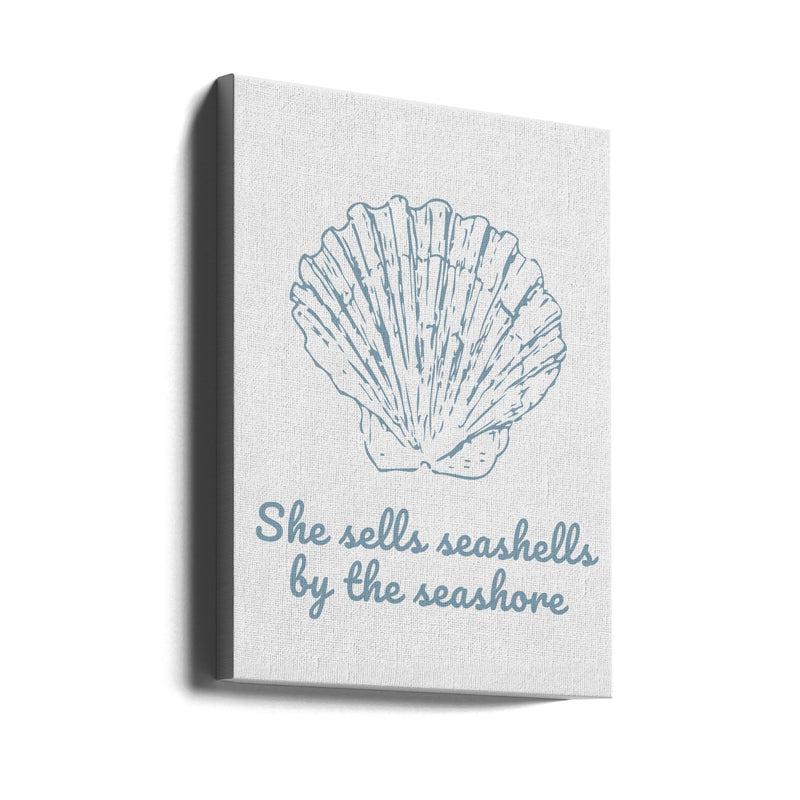 She Sells Seashells - Stretched Canvas, Poster or Fine Art Print I Heart Wall Art