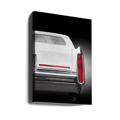 American classic car Brougham 1987 Rear - Stretched Canvas, Poster or Fine Art Print I Heart Wall Art