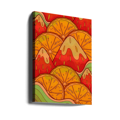 Fruits of summer - Stretched Canvas, Poster or Fine Art Print I Heart Wall Art