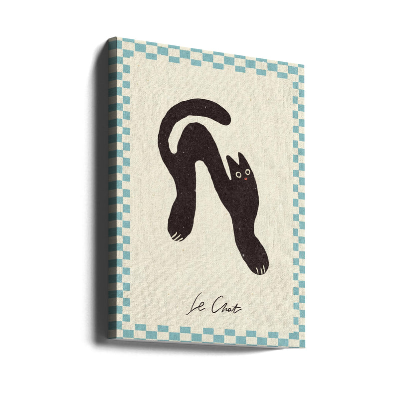 Le Chat - Stretched Canvas, Poster or Fine Art Print I Heart Wall Art