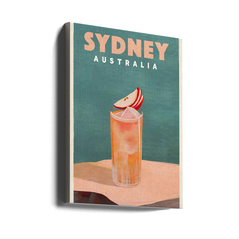 Sydney Australia Cocktail Bar Decor - Stretched Canvas, Poster or Fine Art Print I Heart Wall Art