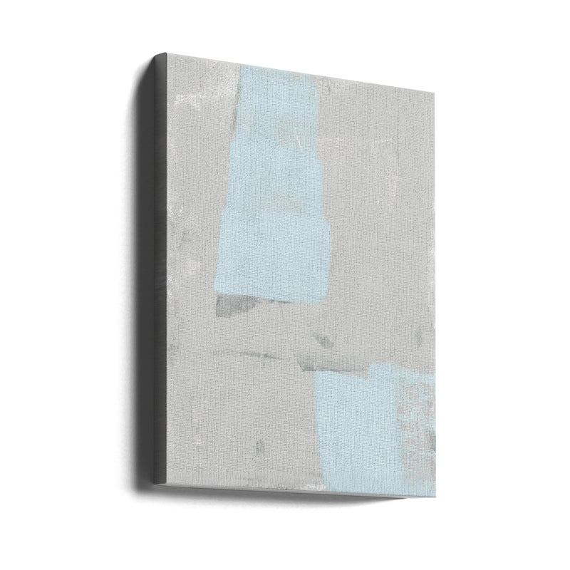 Pale Blue Grey Texture - Stretched Canvas, Poster or Fine Art Print I Heart Wall Art