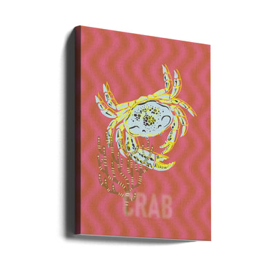 Sea life crab Neptune&#039;s joy - Stretched Canvas, Poster or Fine Art Print I Heart Wall Art