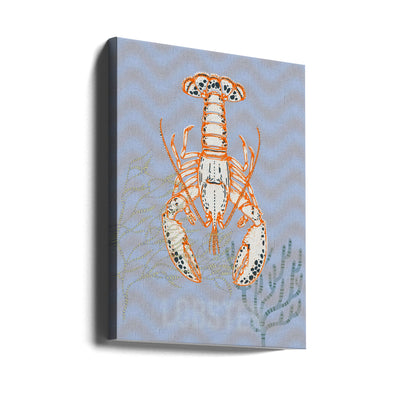 Sea life lobster Neptune&#039;s joy - Stretched Canvas, Poster or Fine Art Print I Heart Wall Art