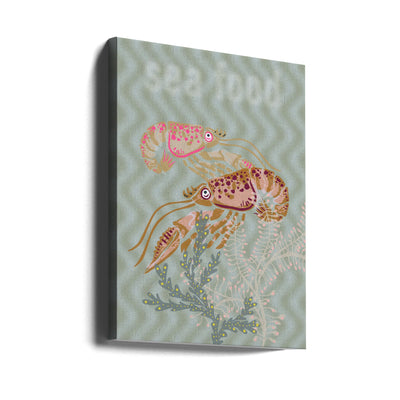 Sea food Neptune&#039;s joy - Stretched Canvas, Poster or Fine Art Print I Heart Wall Art