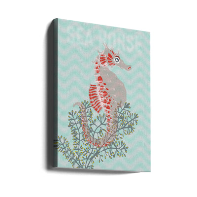 Sea life sea horse Neptune&#039;s joy - Stretched Canvas, Poster or Fine Art Print I Heart Wall Art