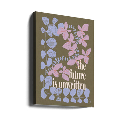 The future is unwritten - Stretched Canvas, Poster or Fine Art Print I Heart Wall Art