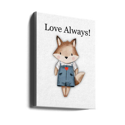 Love Always! - Stretched Canvas, Poster or Fine Art Print I Heart Wall Art