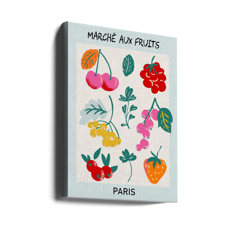 Fruit Market Paris - Stretched Canvas, Poster or Fine Art Print I Heart Wall Art