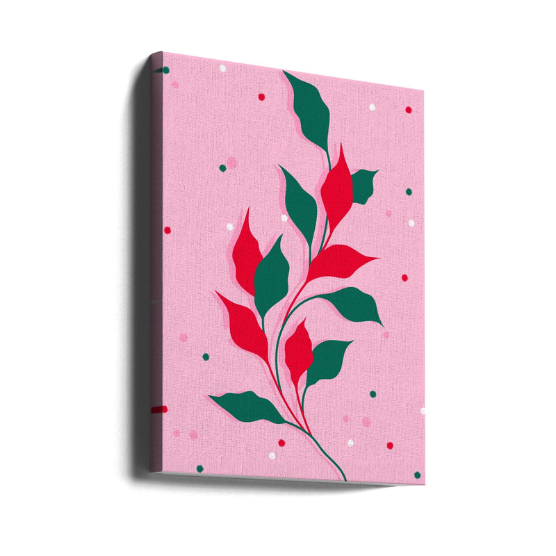 Blossoms in Crimson - Stretched Canvas, Poster or Fine Art Print I Heart Wall Art