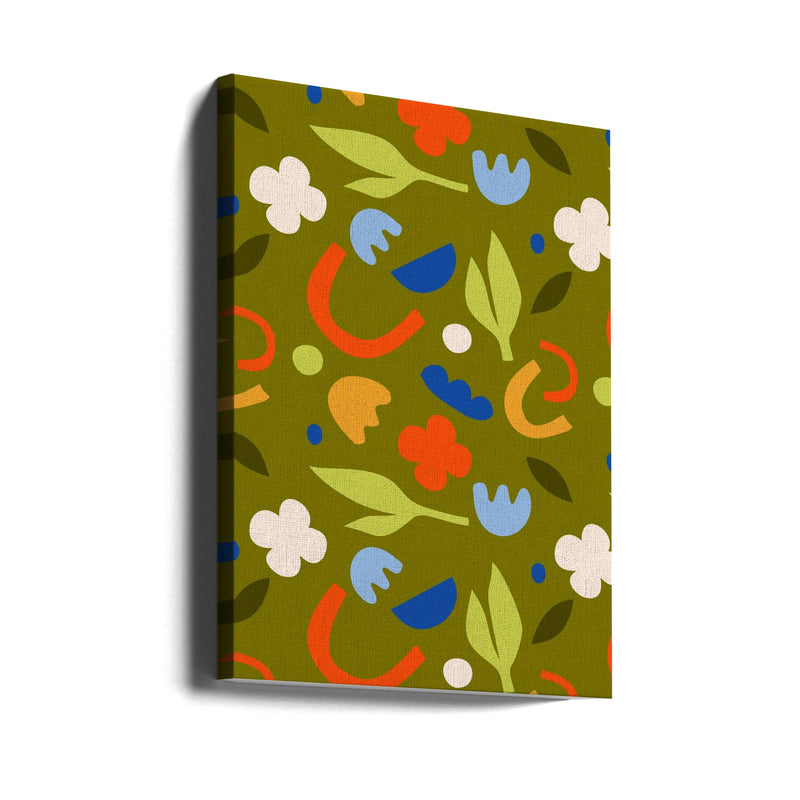Olive Meadow - Stretched Canvas, Poster or Fine Art Print I Heart Wall Art