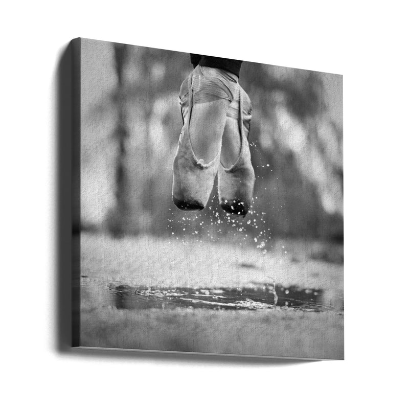 The day we went jumping in puddles - Square Stretched Canvas, Poster or Fine Art Print I Heart Wall Art