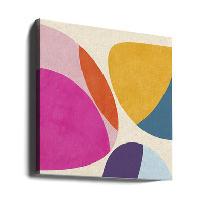 Pattern3 Mid Bunt 3 - Square Stretched Canvas, Poster or Fine Art Print I Heart Wall Art