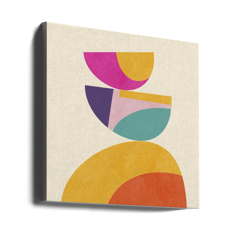 Pattern3 Mid Bunt 4 - Square Stretched Canvas, Poster or Fine Art Print I Heart Wall Art