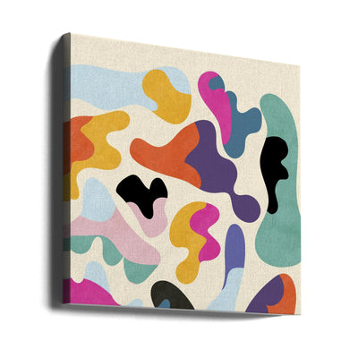 Pattern3 Mid Bunt 11 - Square Stretched Canvas, Poster or Fine Art Print I Heart Wall Art