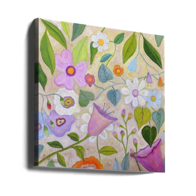 Warm Spring Breeze - Square Stretched Canvas, Poster or Fine Art Print I Heart Wall Art