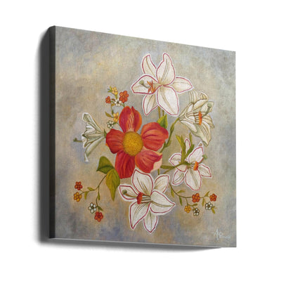 Cheering Up Your Day - Square Stretched Canvas, Poster or Fine Art Print I Heart Wall Art