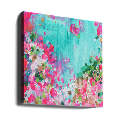 May Garden - Square Stretched Canvas, Poster or Fine Art Print I Heart Wall Art