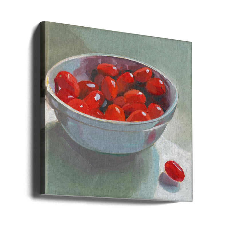 Cherry Tomatoes - Square Stretched Canvas, Poster or Fine Art Print I Heart Wall Art