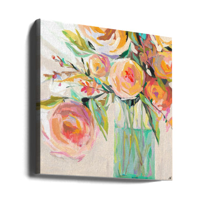 Kelly S Bouquet - Square Stretched Canvas, Poster or Fine Art Print I Heart Wall Art