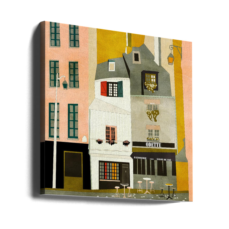 Paris, Montmartre 1 - Square Stretched Canvas, Poster or Fine Art Print I Heart Wall Art